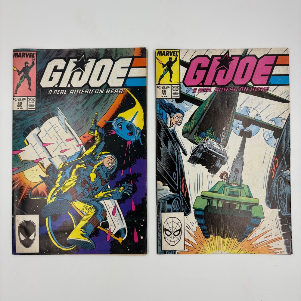 Marvel G.I. Joe Comic Books Issues 65 68 Copper Age